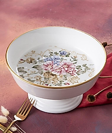 Rosa 23.5 cm Ayaklı Yuvarlak Meyvelik